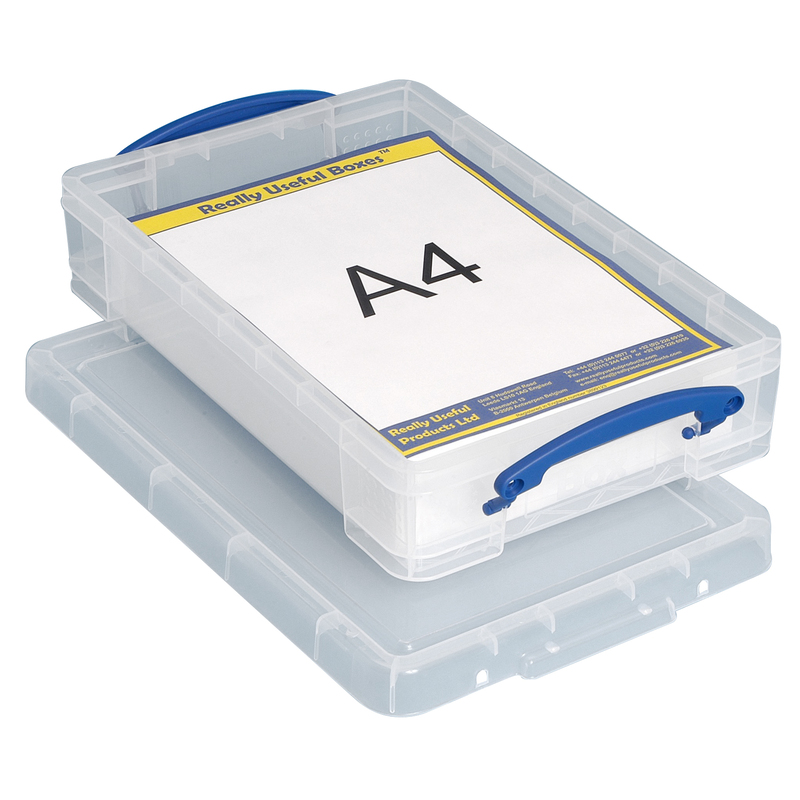 Really Useful Box Aufbewahrungsbox, 4 l, transparent