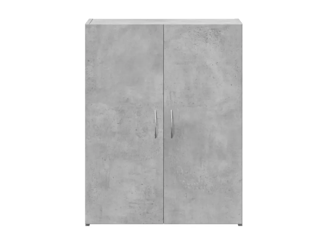 Armoire de classement gris béton bois d'ingénierie