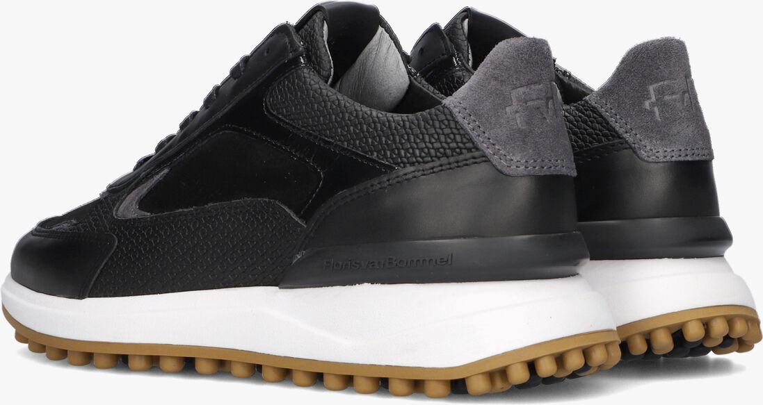 FLORIS VAN BOMMEL zwarte floris van bommel lage sneakers sfw-10099