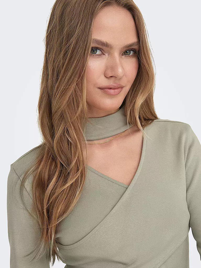 ONLY Midikleid ONLINA hellgrau