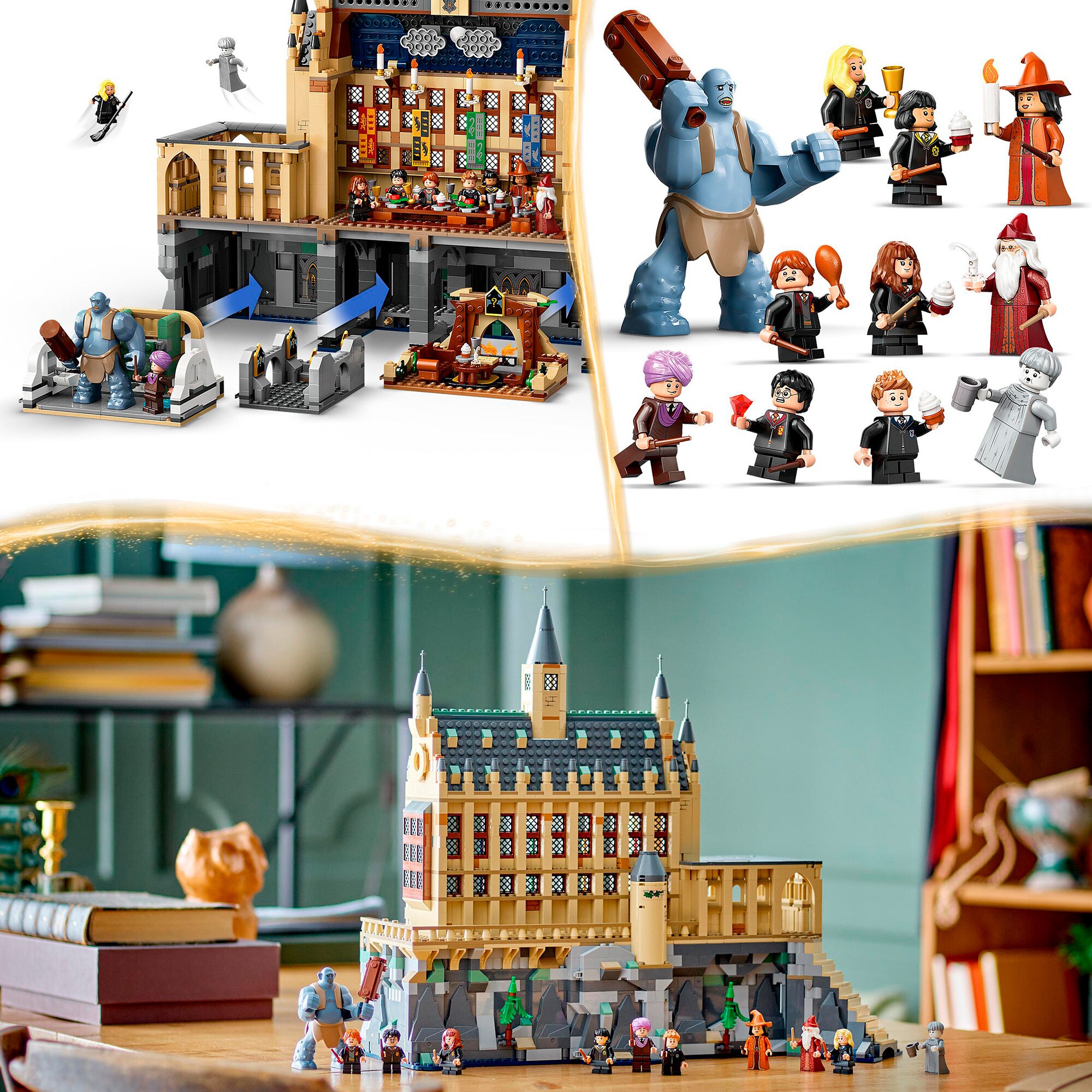 LEGO Konstruktionsspielzeug Harry Potter Schloss Hogwarts: Die Große Halle
