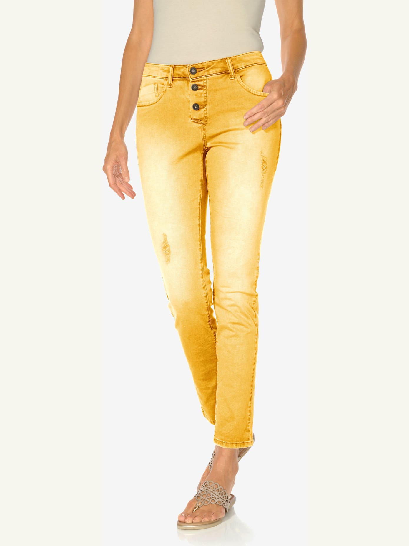 Pantalon boyfriend coupe droite