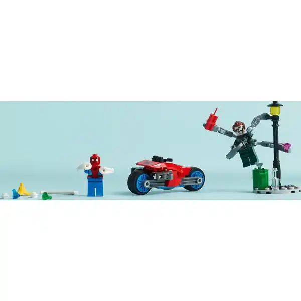 76275 Motorrad-Verfolgungsjagd: Spider-Man vs. Doc Ock