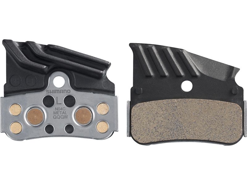 Shimano Bremsbeläge N04C Metall mit Lamellen Scheibenbremsbeläge