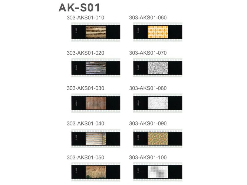 Godox Gobo Foliensatz 10er Set Diapositive für AK-R21 Projektor