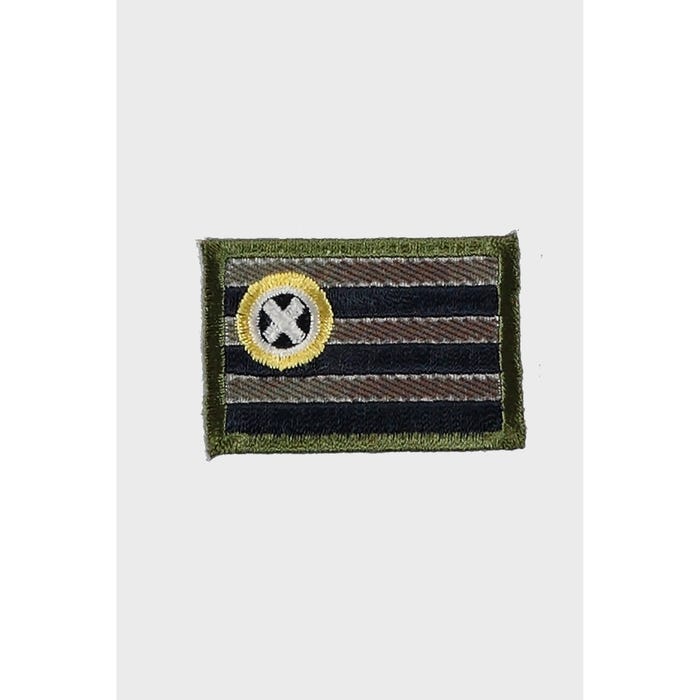 Atelier Veritas-Patch leger met strepen 3x4,5cm