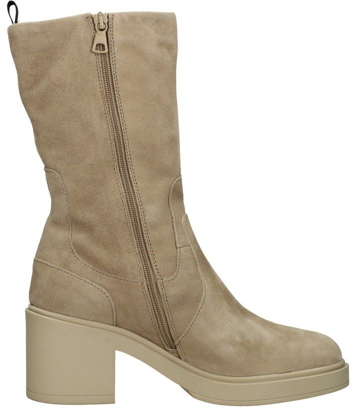 Mjus Enkellaarsjes Hak beige
