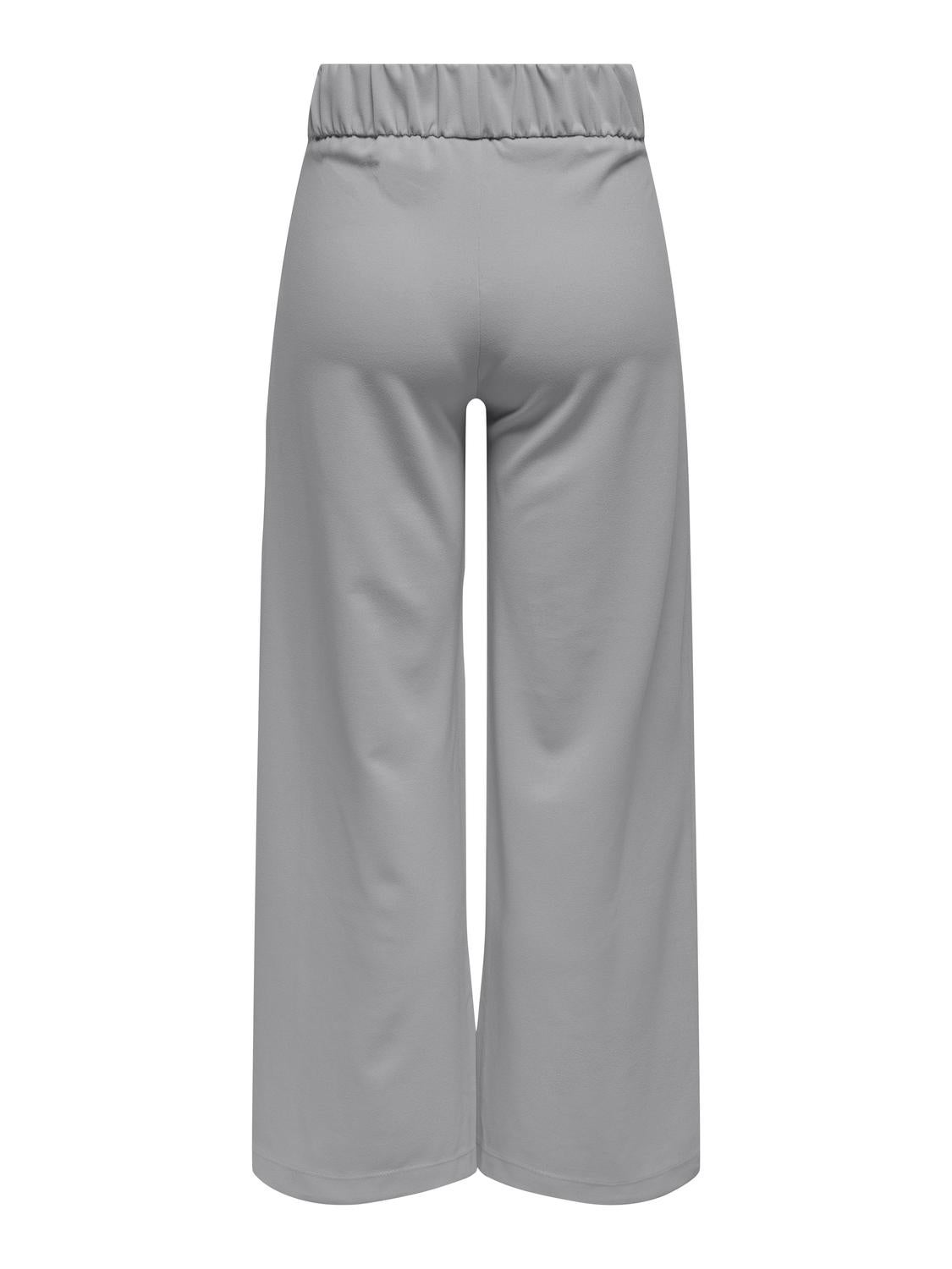JDYGEGGO Mittlere Taille Weiter Beinschnitt Hose mit weitem Beinschnitt Formal Gray