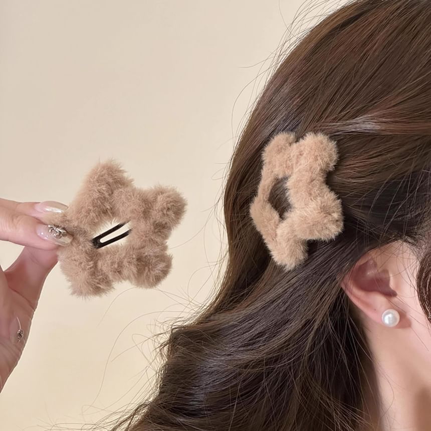 enthice - Star Fluffy Haarclip