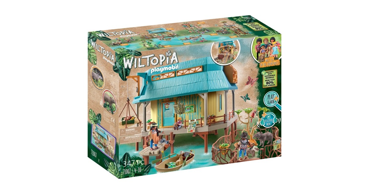 PLAYMOBILWiltopia - Dierenverzorgingscentrum Constructiespeelgoed  (71007)