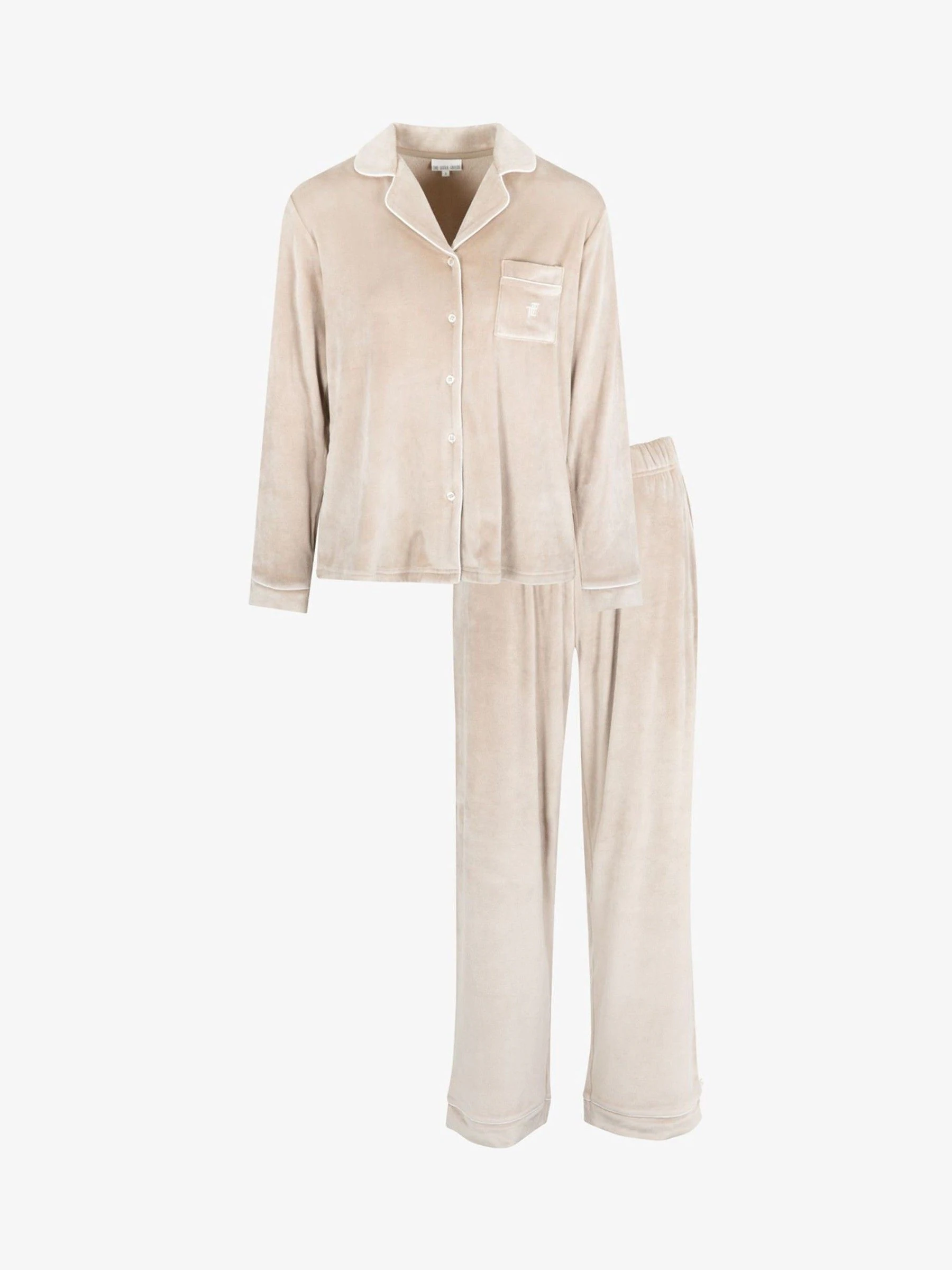 Natuurlijk - The Little Tailor luxe kerstpyjama van zacht aanvoelend velours