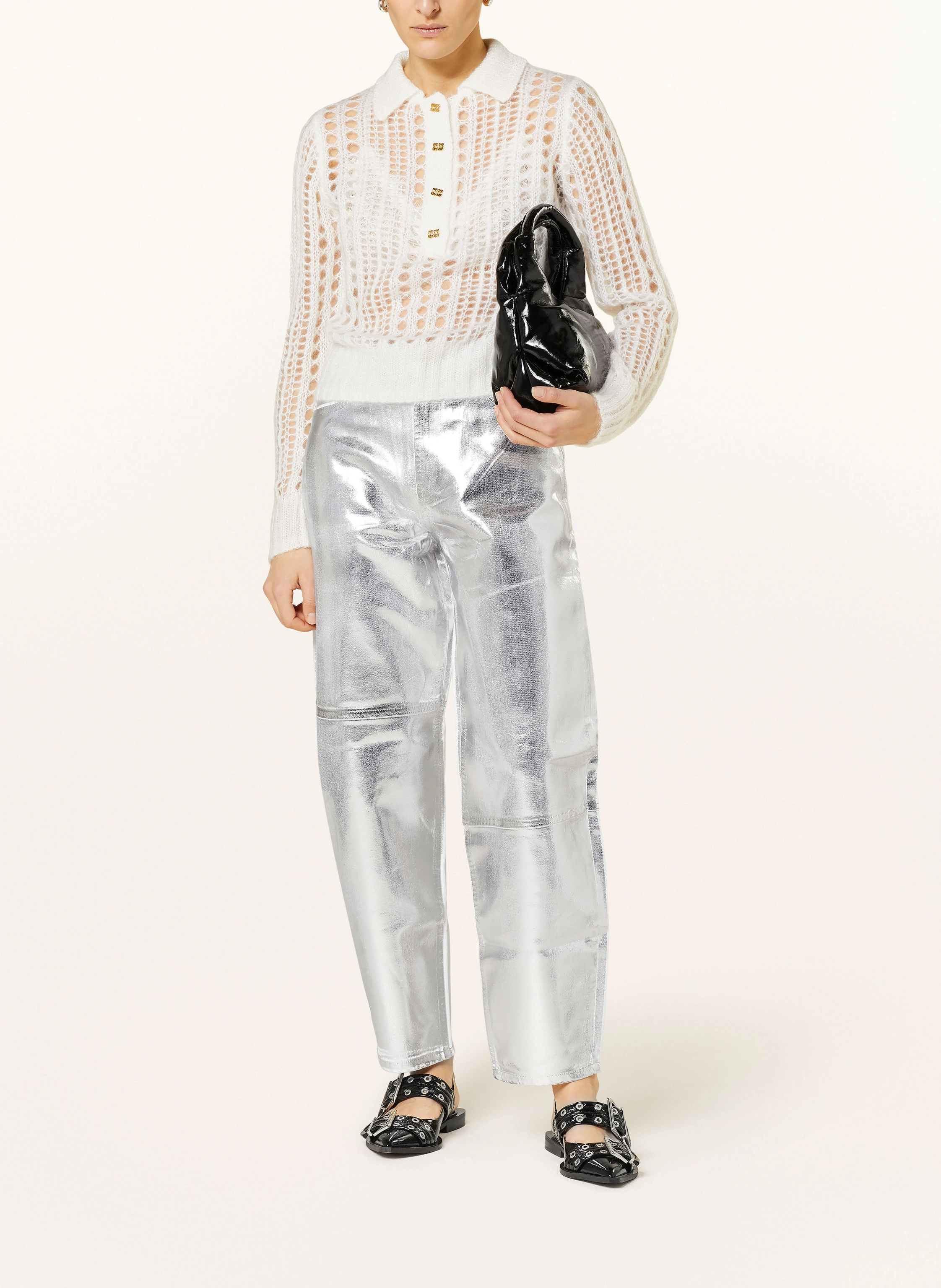 GANNI Coated Jeans