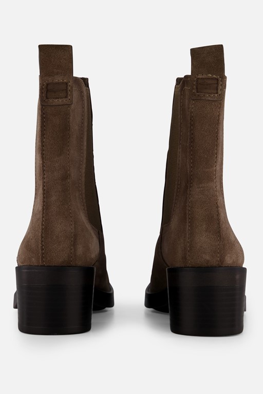 Tamaris Chelsea boots taupe Textiel
