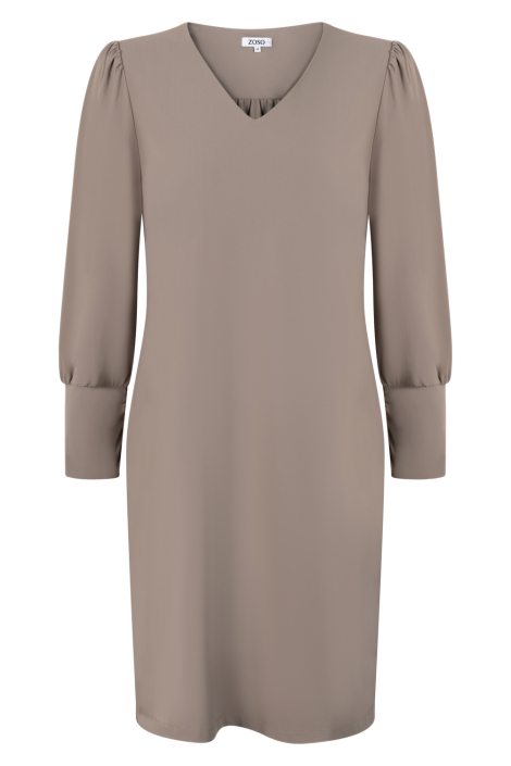 Zoso taupe dames jurk