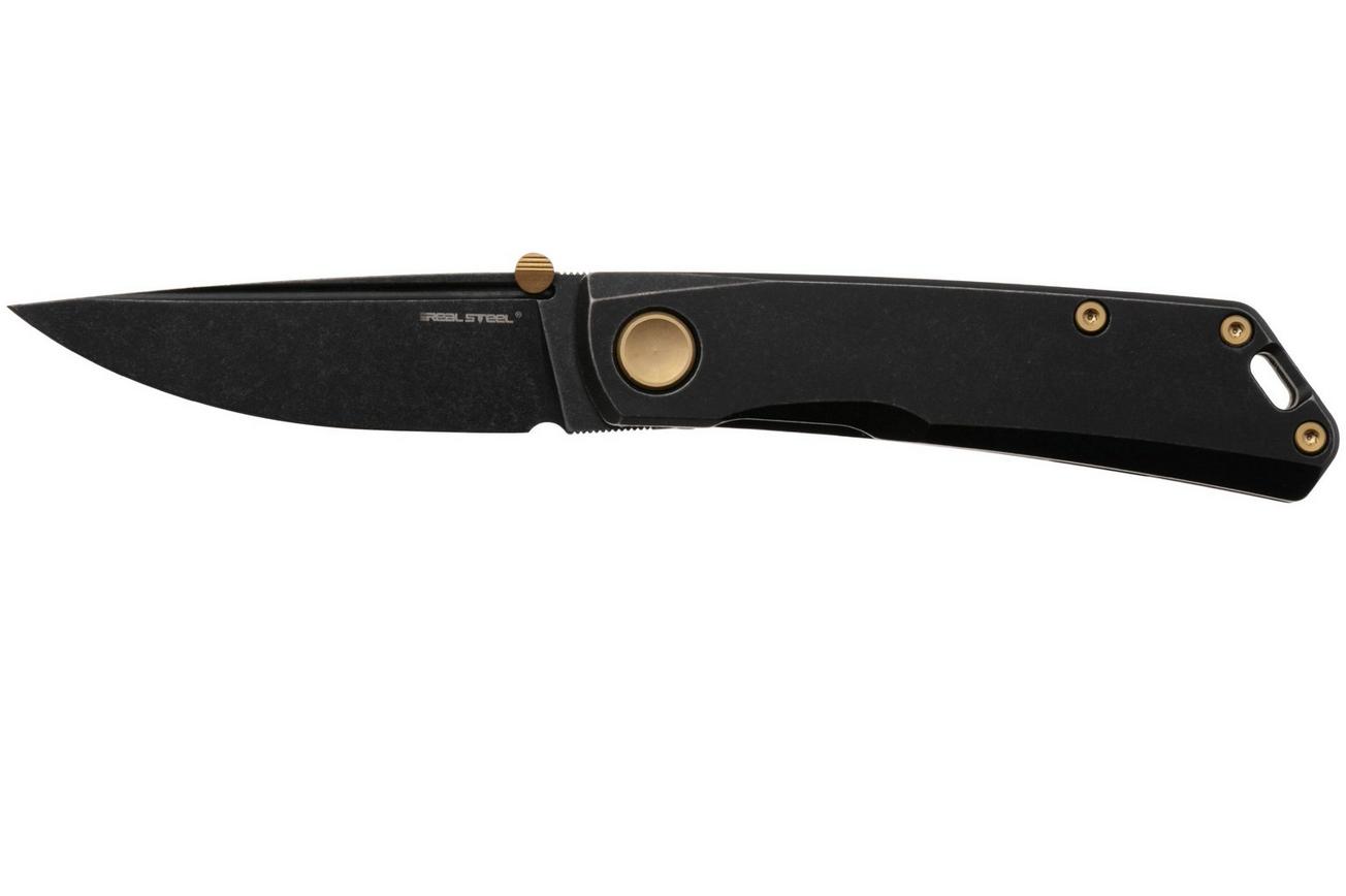 Real Steel Luna Boost 7072, Blackwashed N690, Black Titanium, zakmes, Poltergeist design