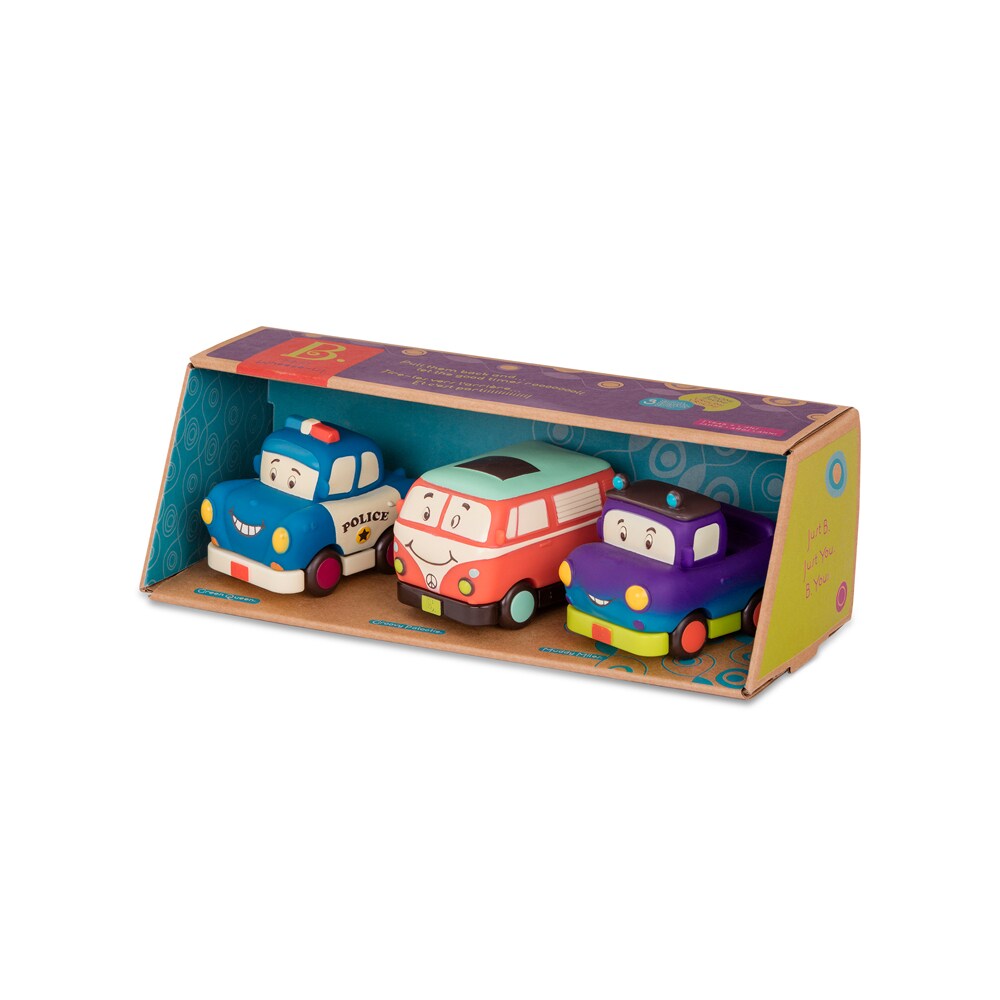 B.TOYS B. Mini Wheee-ls Aufziehbare Fahrzeuge Set 2
