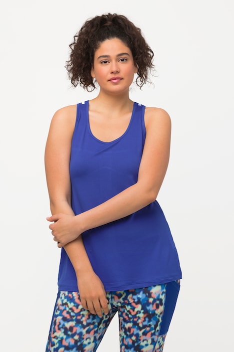 Funktions-Top, Racerback, Slim, ärmellos, recycelt
