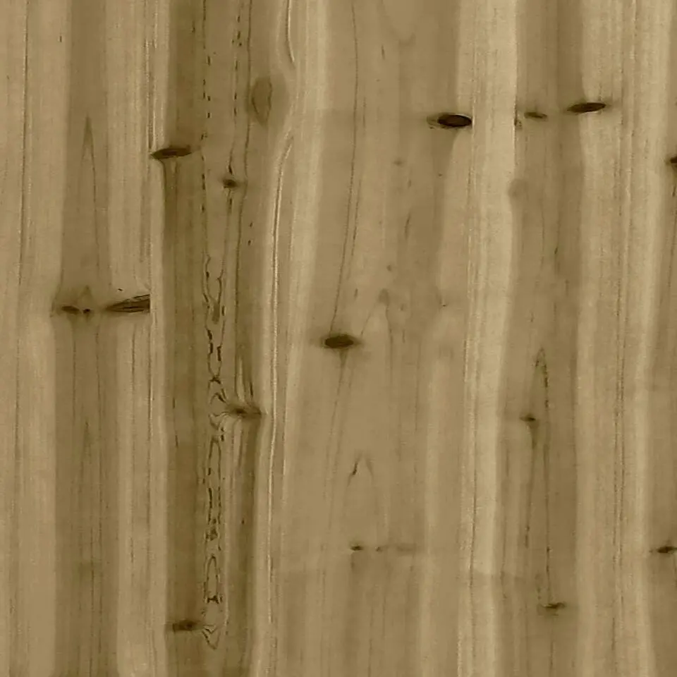 vidaXL - Tuinbank zonder armleuningen - Bruin - Hout - Met kussens