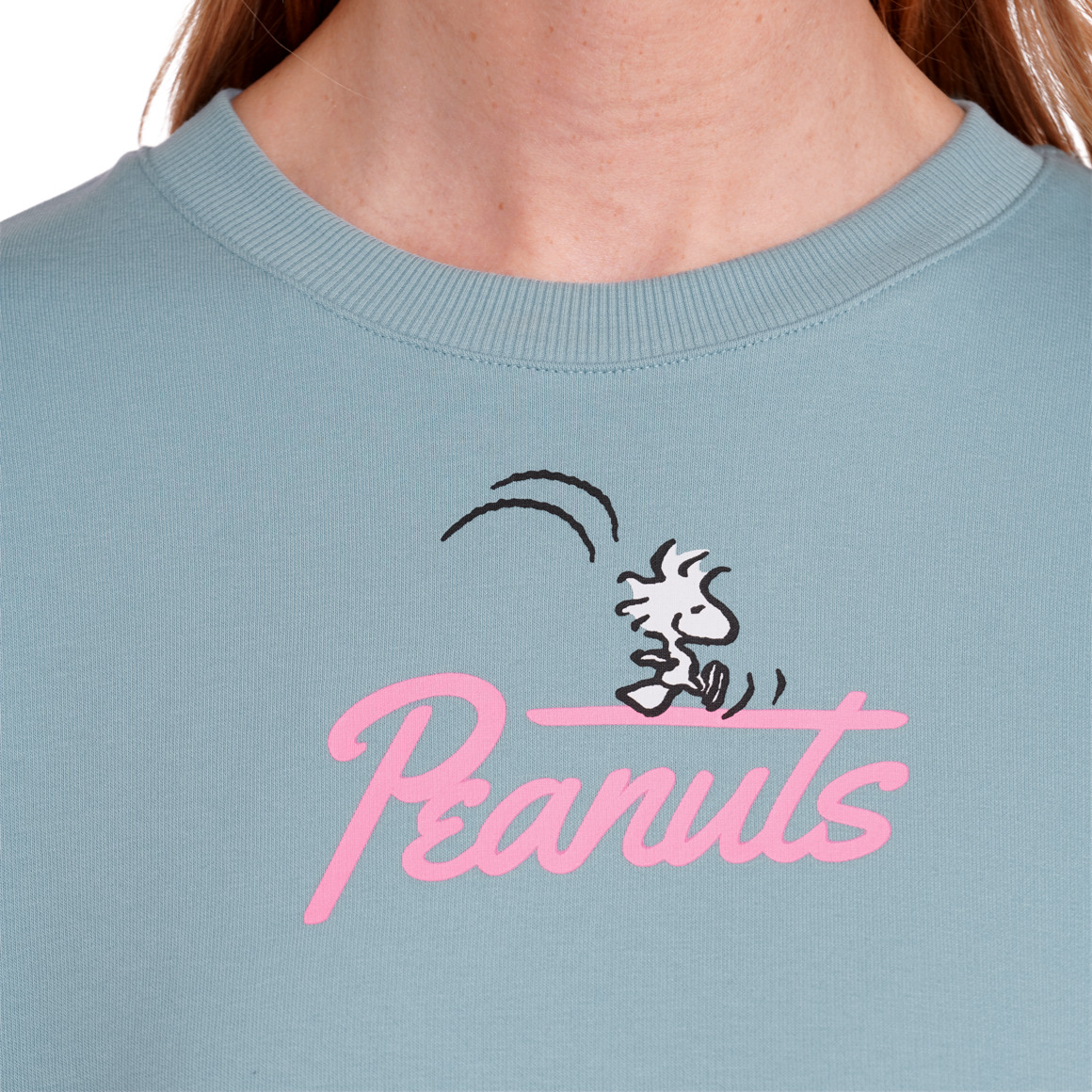 Jonas Nielsen Peanuts Sweatshirt mit Rückenprint hellblau