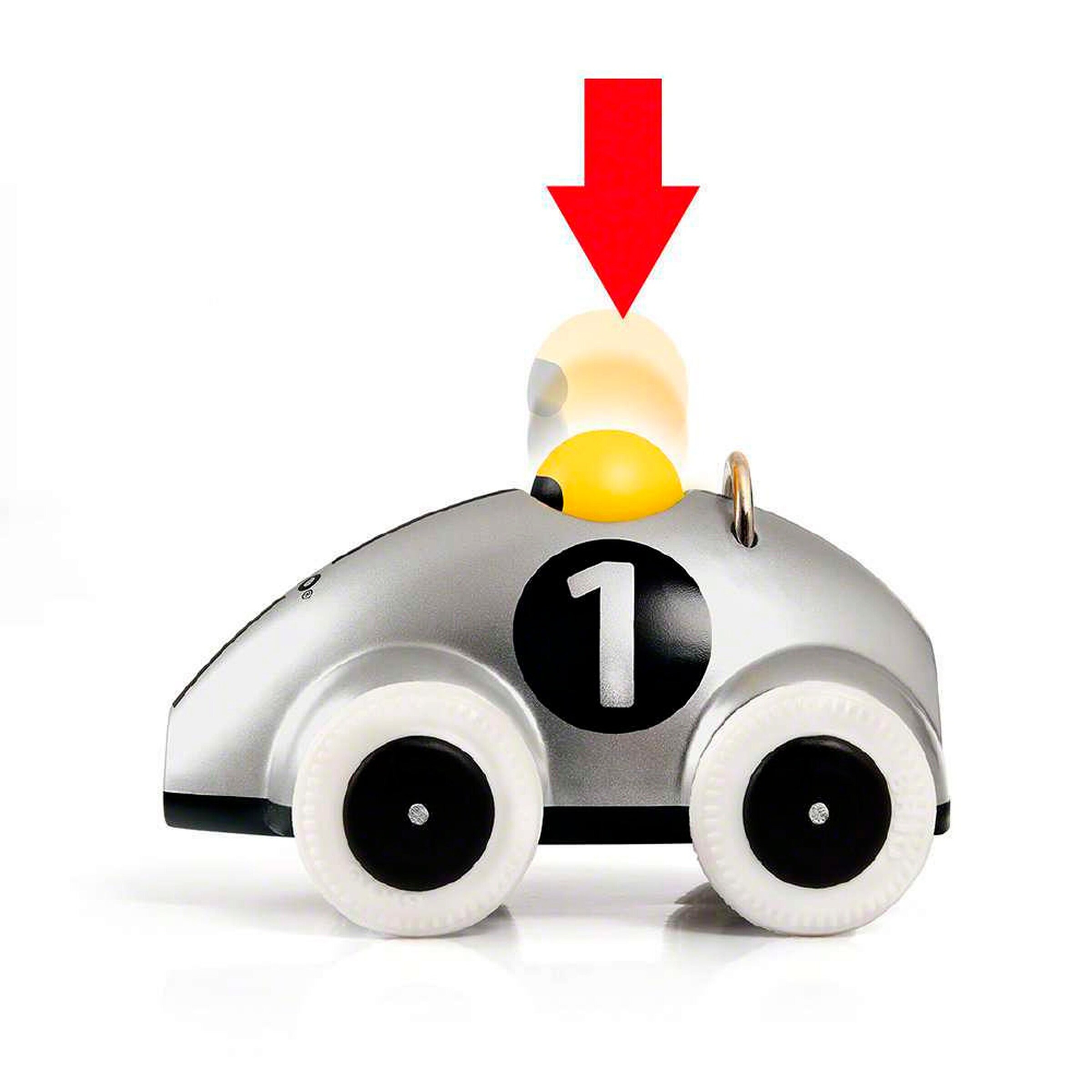 BRIO Push & Go Rennwagen Silber Edition