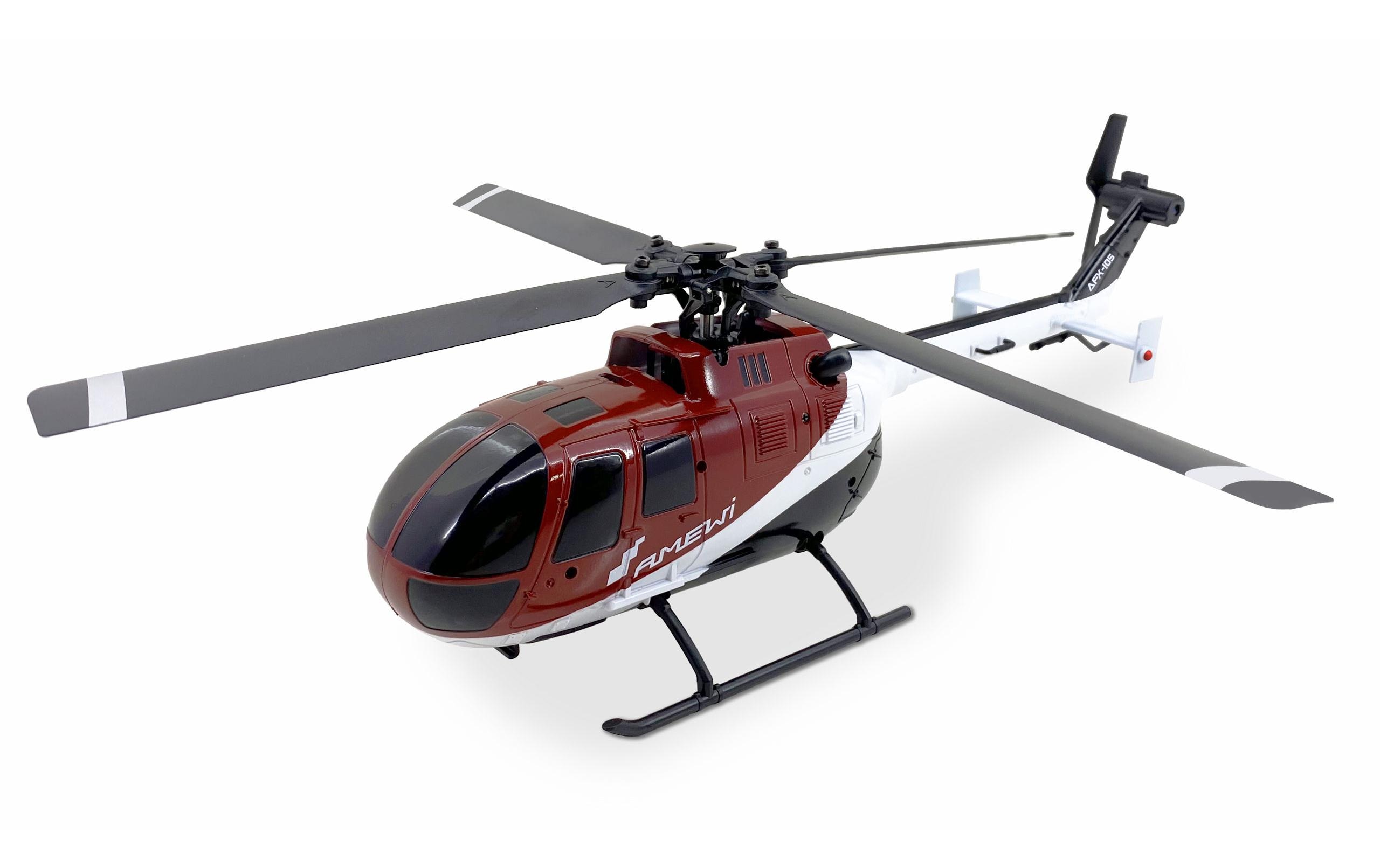 Helikopter AFX-105 X Rot, 4-Kanal RTF<br>Bo 105 Single-Rotor Heli für Einsteiger