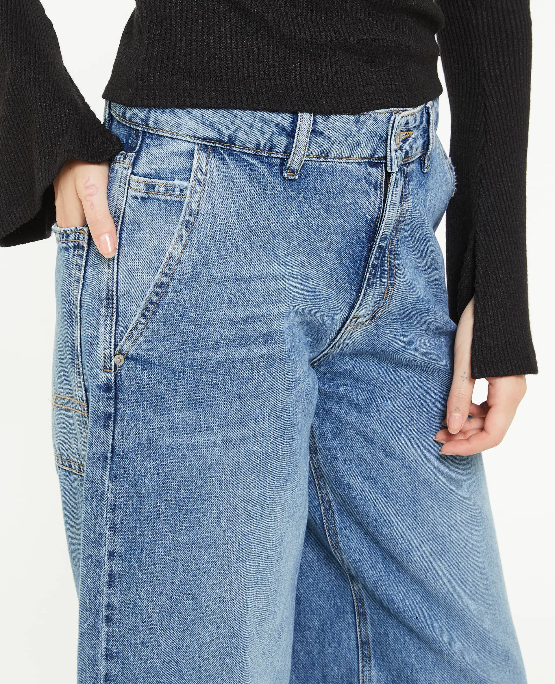 Jean large loose - Bleu