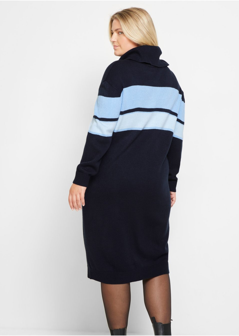 Robe en maille de coupe confortable, longueur genou