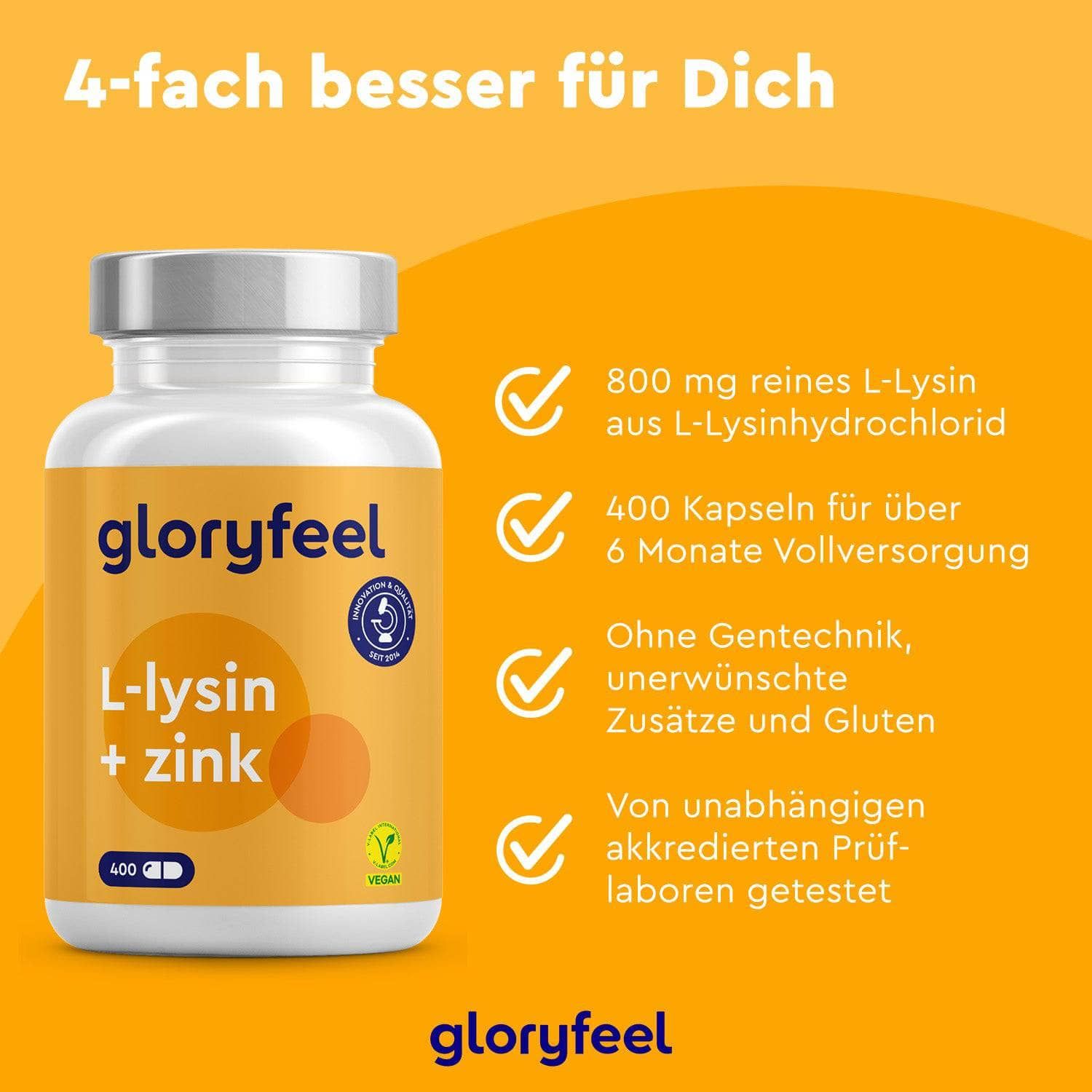 gloryfeel® L-Lysin Kapseln