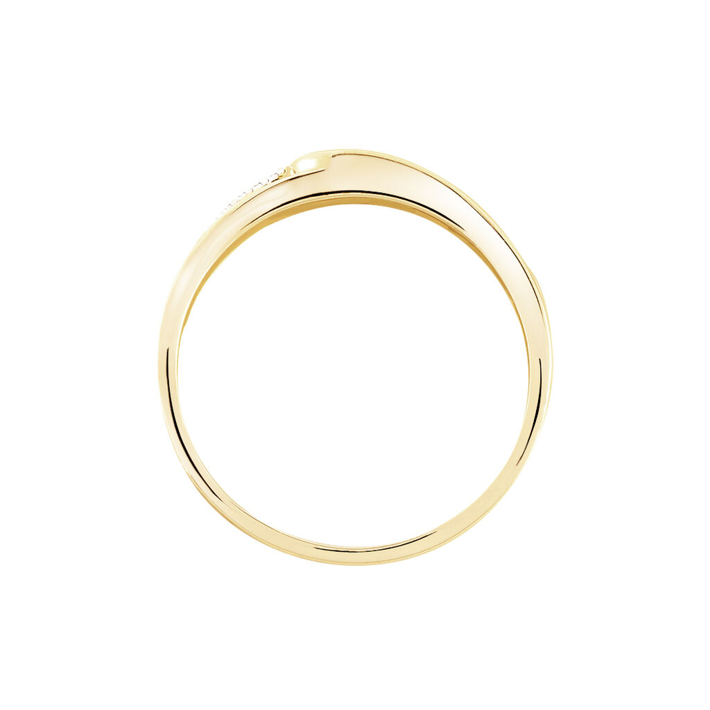 Bague Louane Or Jaune Oxyde De Zirconium