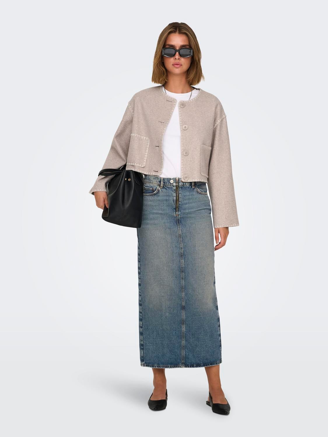 ONLBAXTER Jeansrock Medium Blue Denim