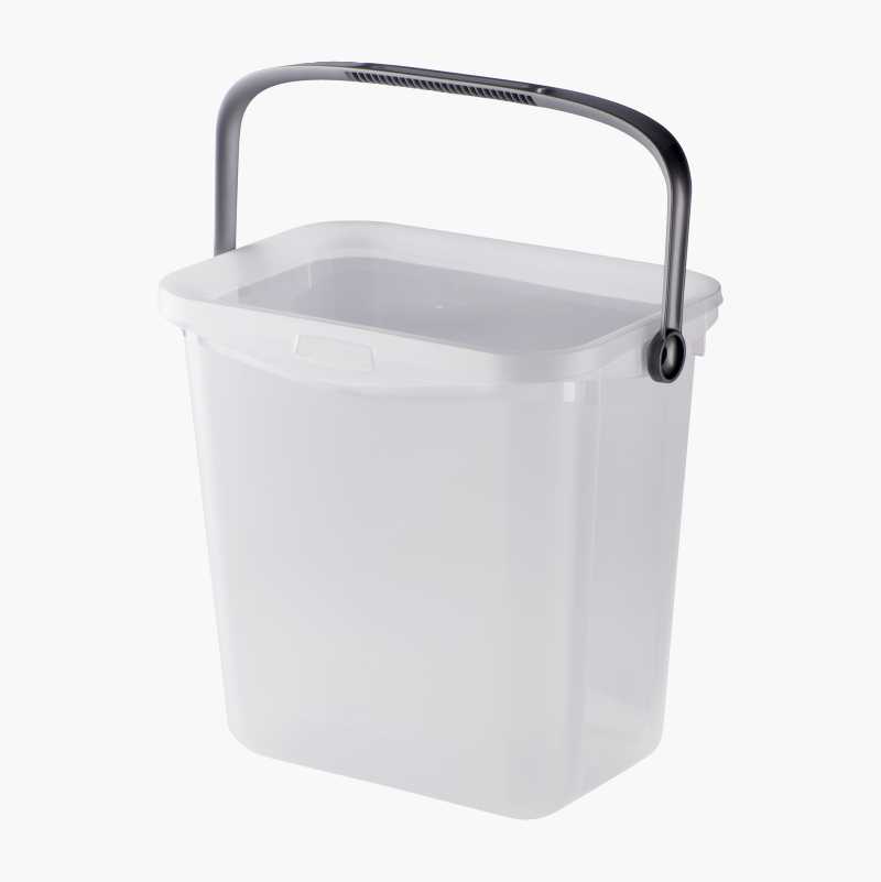 Plastbøtte med lokk, 6 liter