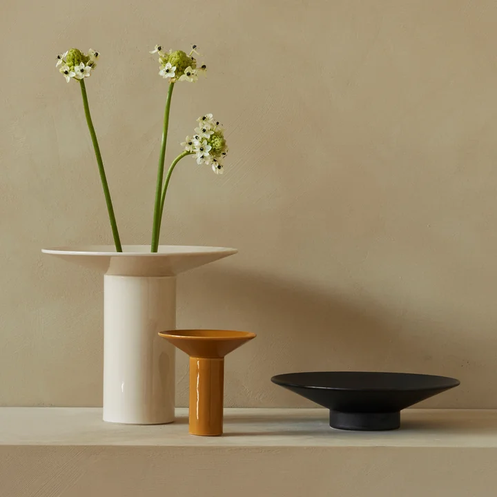 Audo - Hana Vase H 26 cm, aschgrau