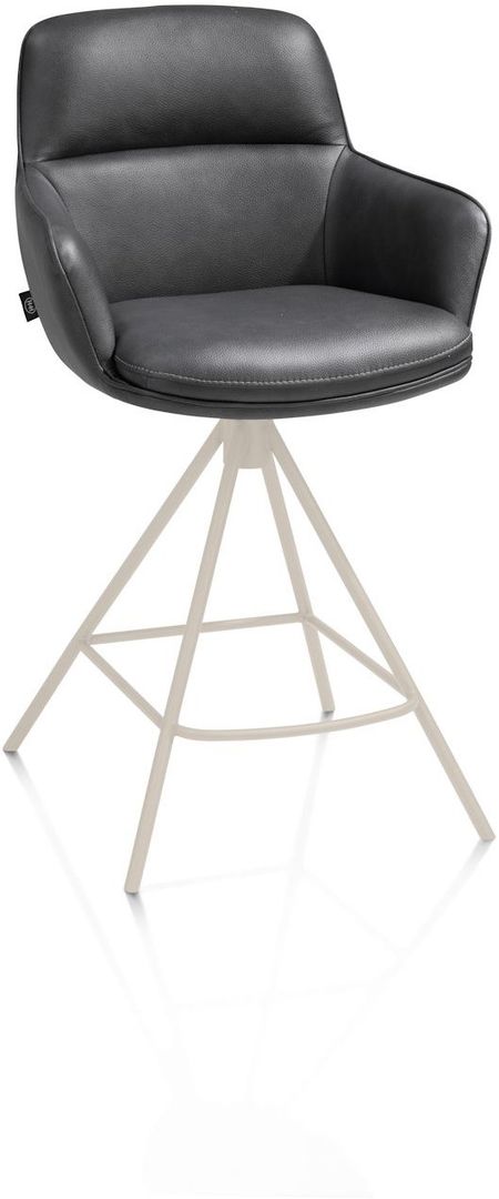 Henders en Hazel   Mateo Creme Poten Barstoel