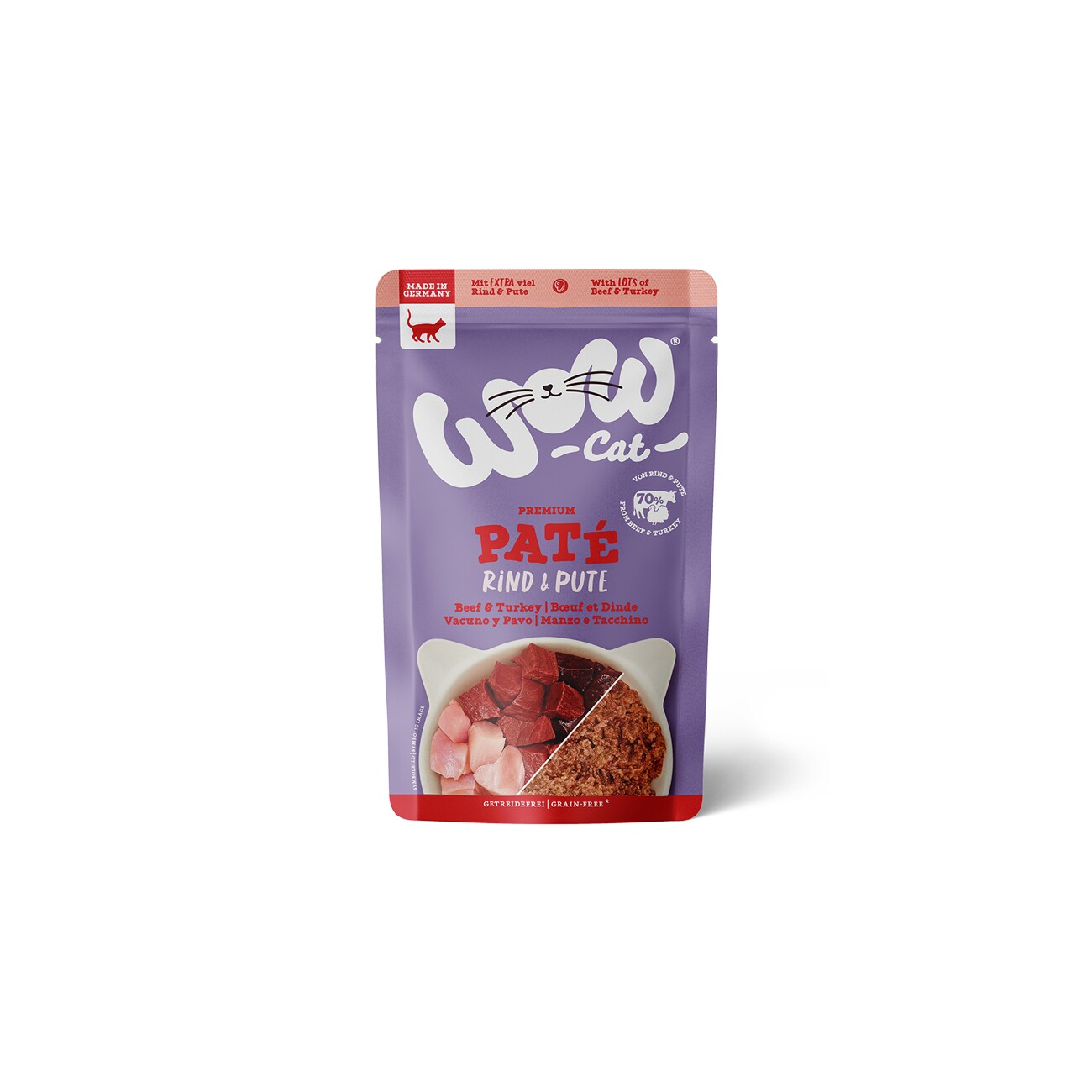 WOW Cat Adult 12x125 g Rind und Pute