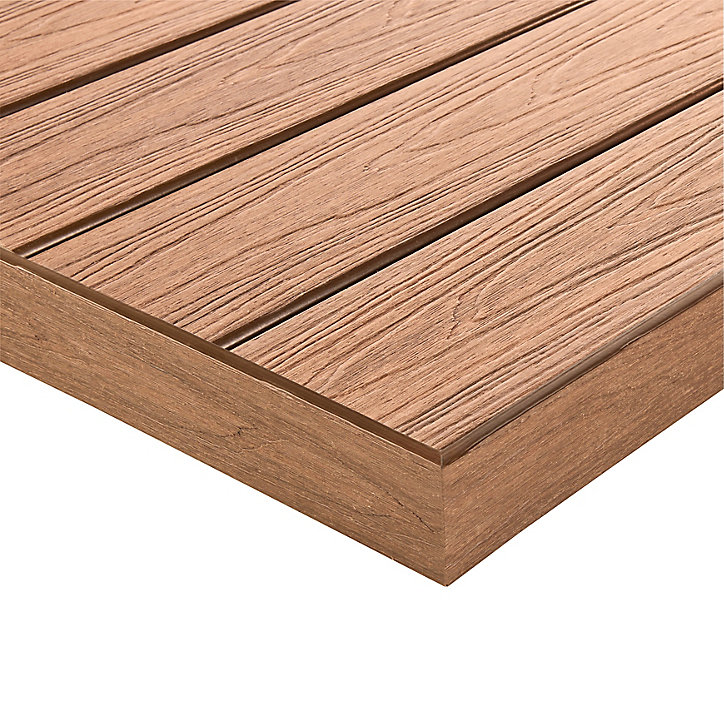 Profil de finition lame de terrasse composite teck GoodHome Hudson L.240 cm