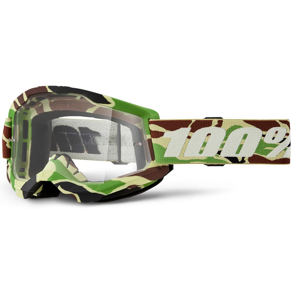 100% - Masque Strata 2 War Camo Camouflage Vert
