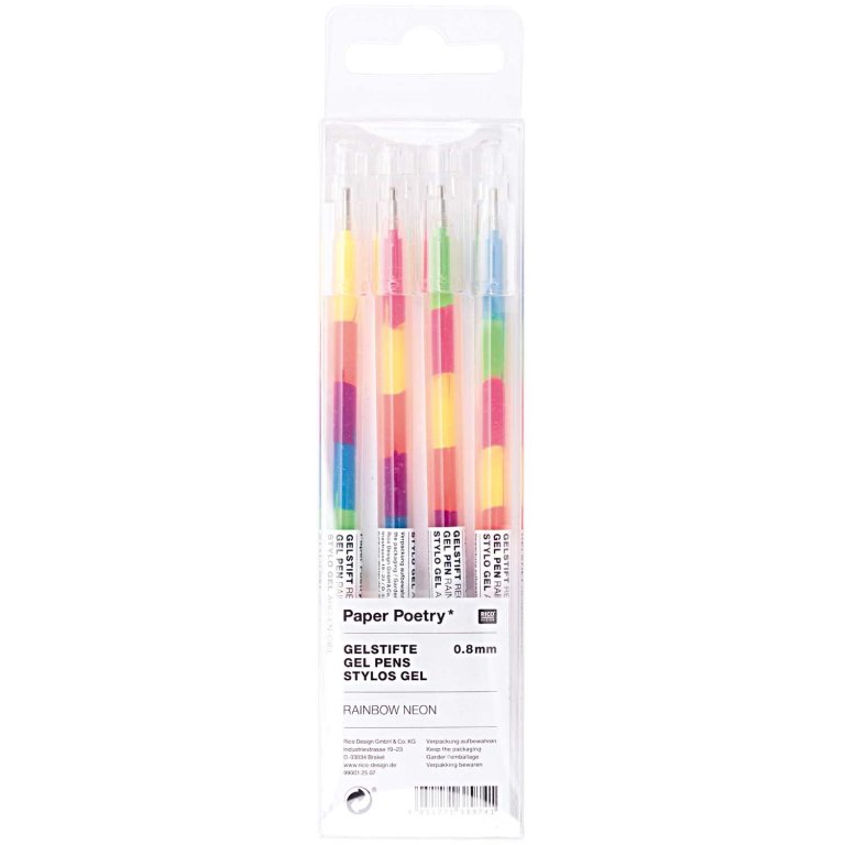 Gelstifte Regenbogen Neon Set