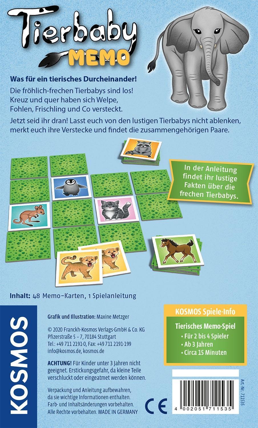 Memo-Spiel TIERBABY-MEMO