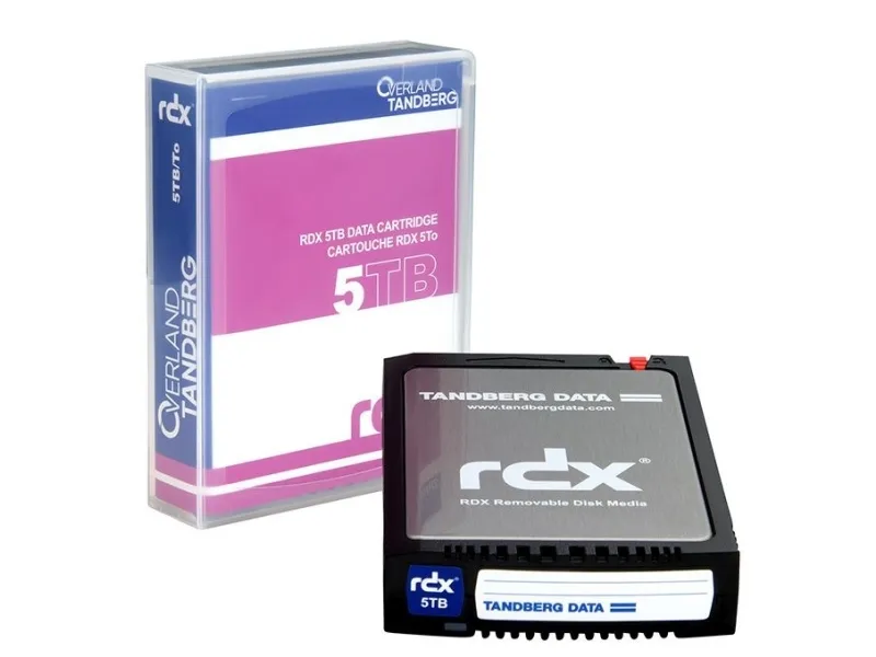 Overland-Tandberg 8862-RDX, RDX-patron, RDX, 5 TB, FAT32, NTFS, exFAT, ext4, Sort, 150 MB/s