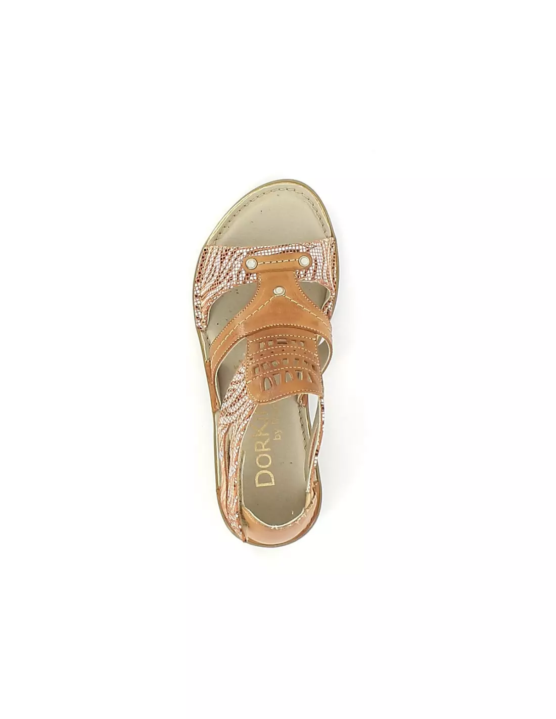 DORKING SAMUN - Sandales & nu-pieds Camelnaranja