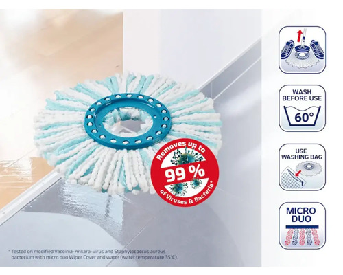 Vervangende kop voor Leifheit Clean Twist Disc Mop Ergo