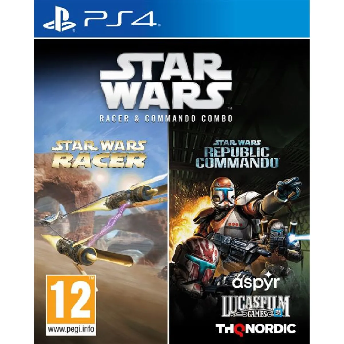 Premium Star Wars Racer & Commando Combo PS4