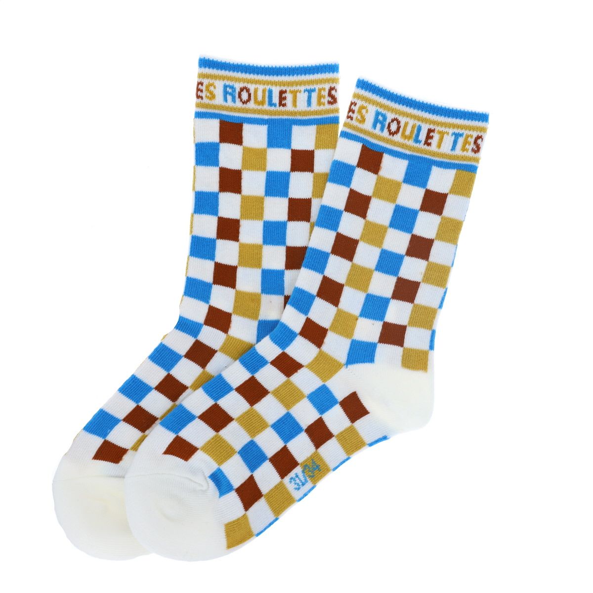 Chaussettes damier roulettes - Skate park
