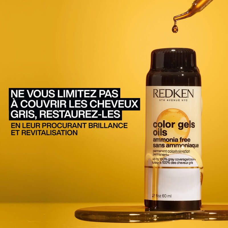 Coloration sans ammoniaque 4ABn dark roast Color Gels Oils Redken 60ML