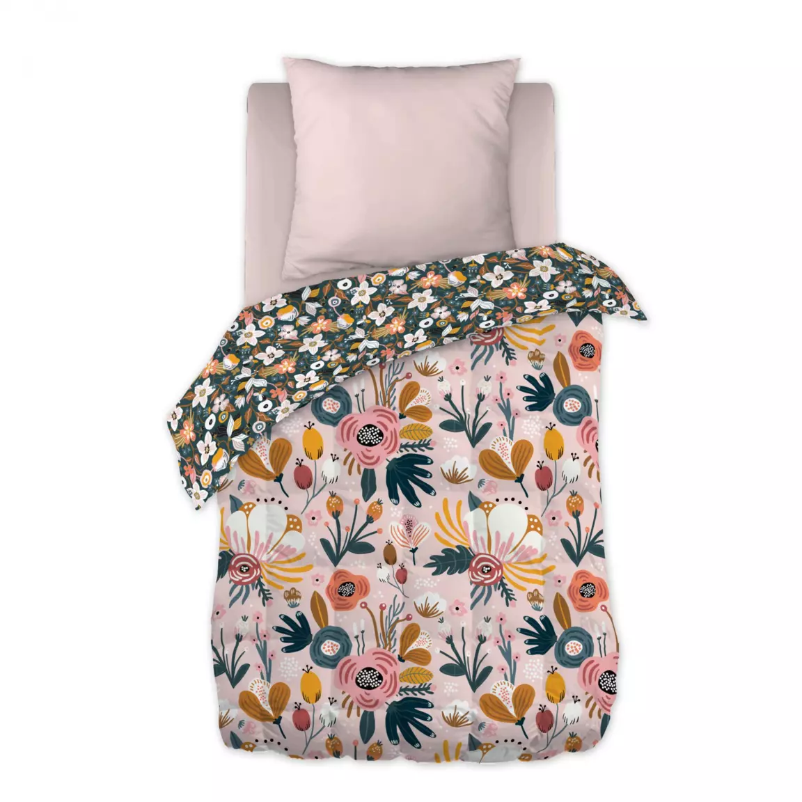 Couette imprimée enfant (140 x 200 cm) Champetre Multicolore