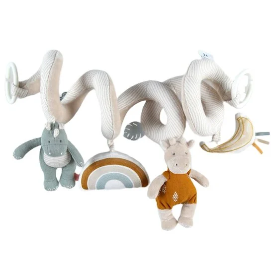 Tiga, Stegi & Ops Spirales d'activités en veloudoux   Beige        de               Noukies