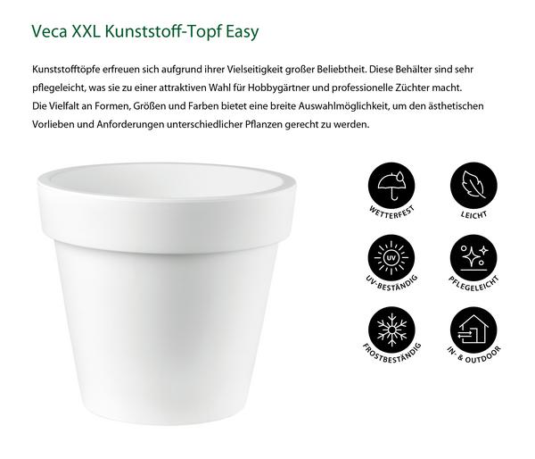 Veca XXL Kunststoff-Topf Easy, rund