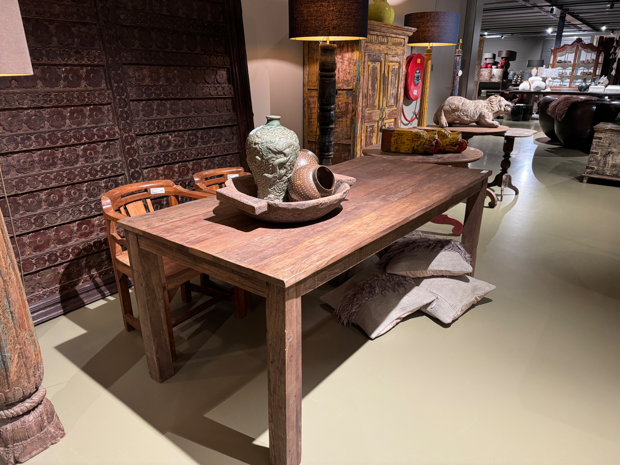 X0203873 eettafel Teak Uniek 190
