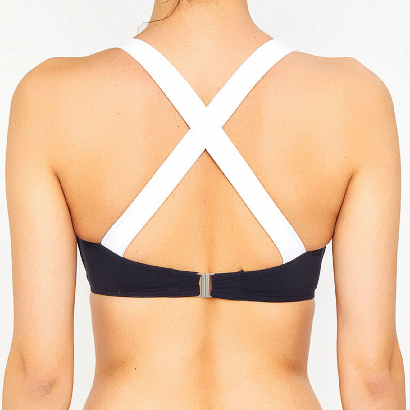 Iodus Haut de maillot de bain Bermeo noir/blanc
