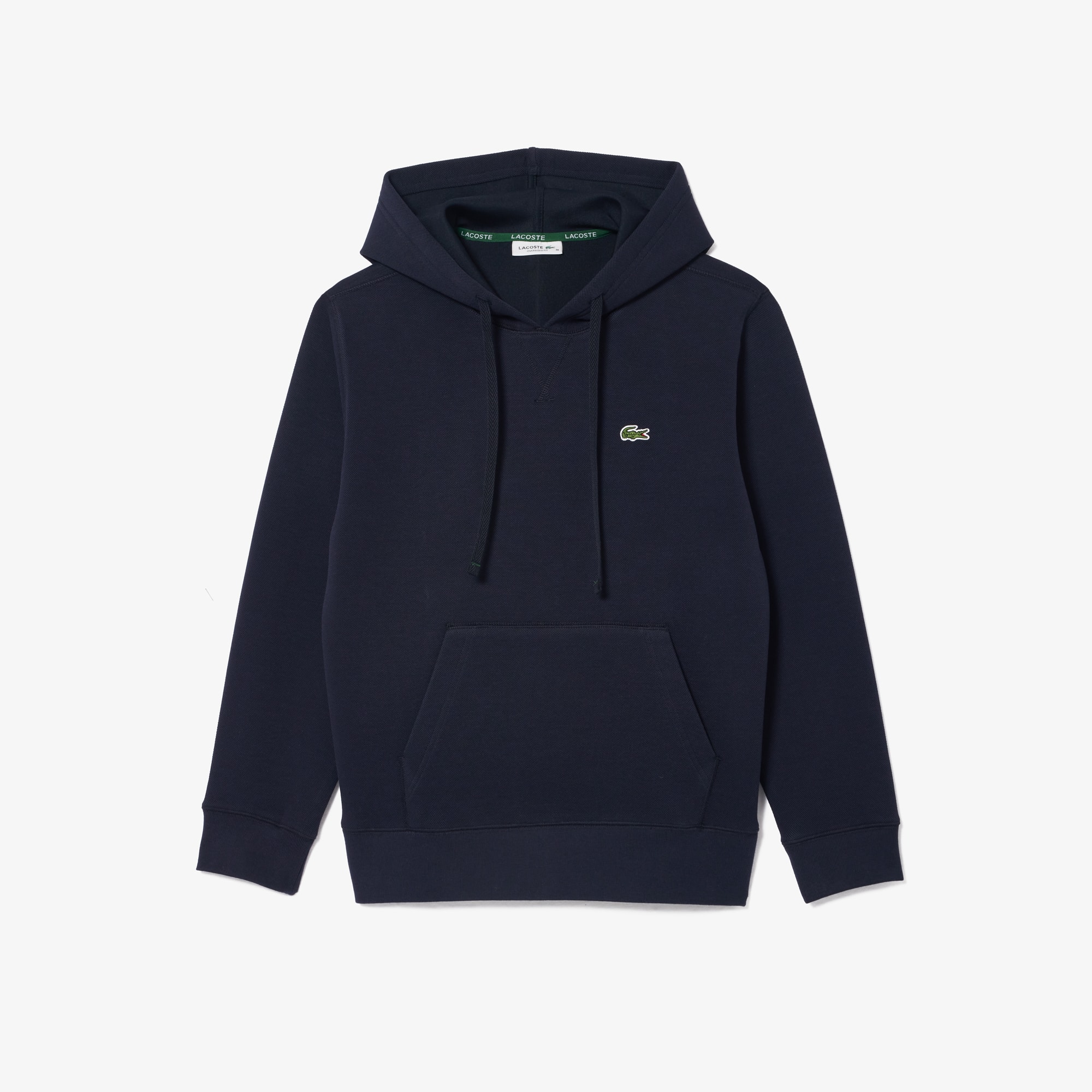 Sweatshirt à capuche relaxed fit piqué double-face Sweatshirts - Bleu - Lacoste - Femme